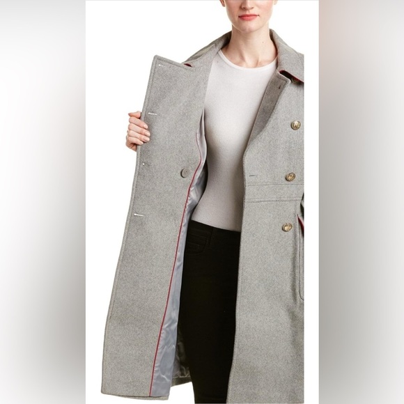 🥳HP🎉Authentic Vince Camuto Women's Double-Breasted Wool-Blend Trench Coat XL - Picture 3 of 16